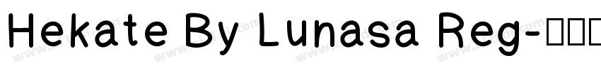 Hekate By Lunasa Reg字体转换